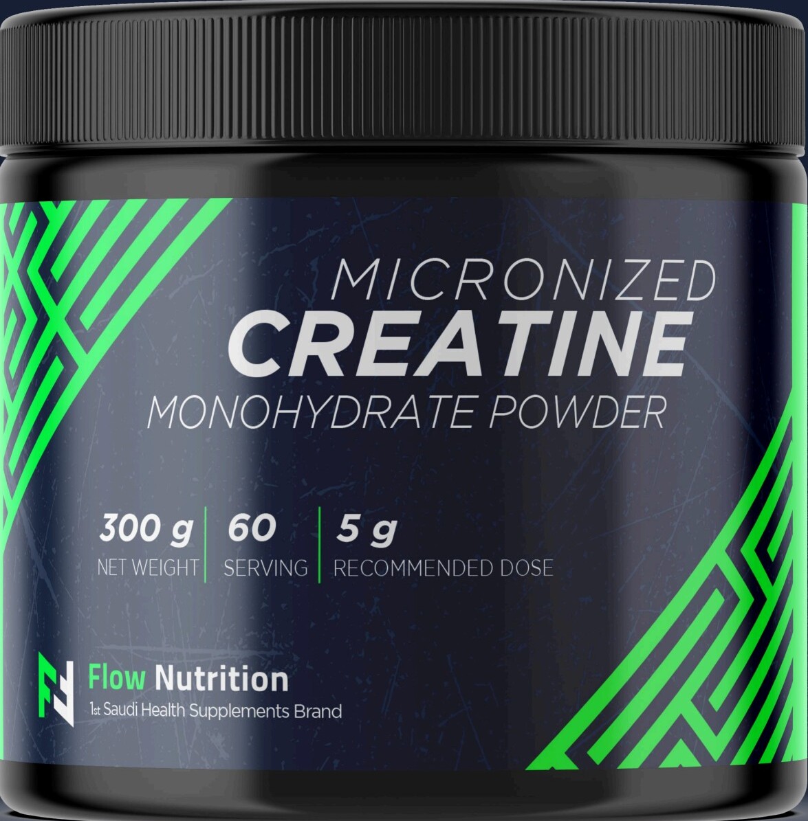 Flow Nutrition Micronized Creatine Monohydrate Powder, 300g